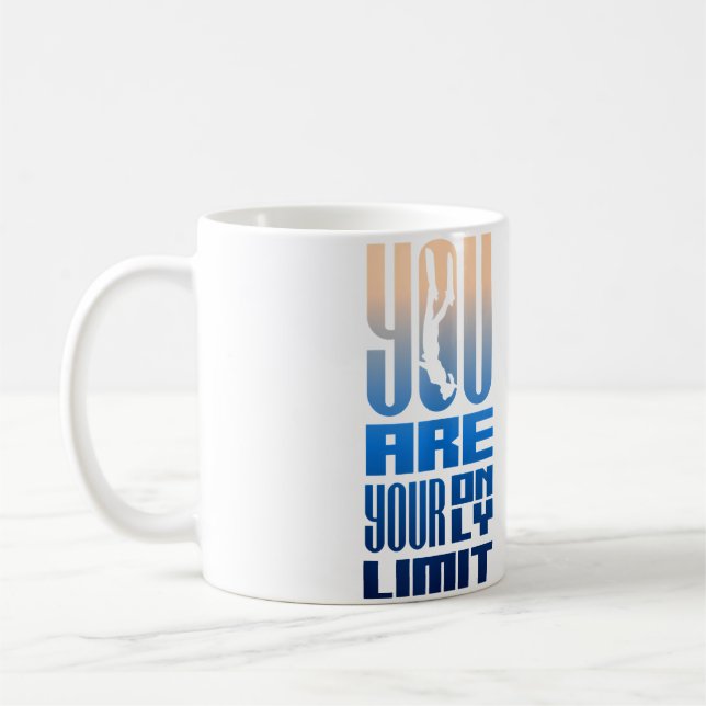 Caneca De Café Motivational Freediving Apnea Skin Diving Snorkell (Esquerda)