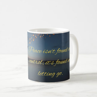 Caneca De Café Motivational Quote Mug: Finding Peace