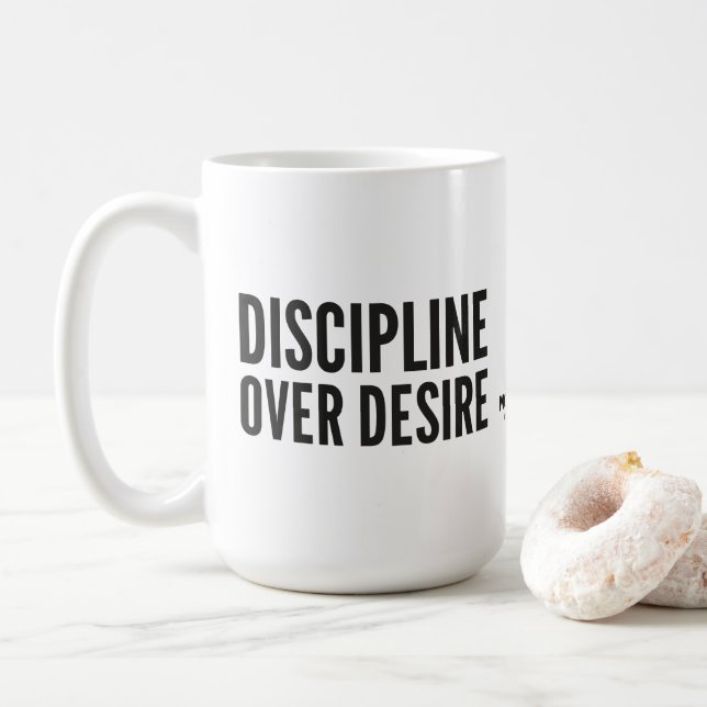 Caneca De Café MOTIVATIONALISM© DISCIPLINE_Mok (Com Donut)
