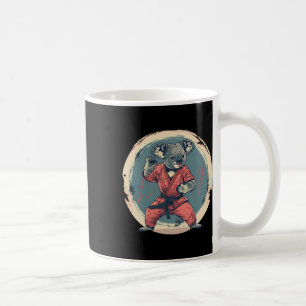 Caneca De Café Motivo de Coala de Karatê Taekwondo Jiu-jitsu Mma