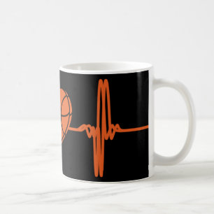 Caneca De Café Motivo desportivo de pulsação de basquete