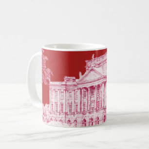 Caneca De Café Motivos de Pemberley (Vermelho) - Mug de café