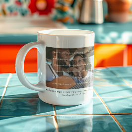 Caneca De Café Motivos pelos quais eu amo você | Foto de casal pe
