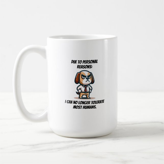 Caneca De Café Motivos Pessoais Não Toleram (Esquerda)