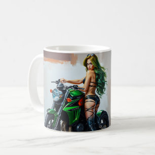 Caneca De Café Moto Babe