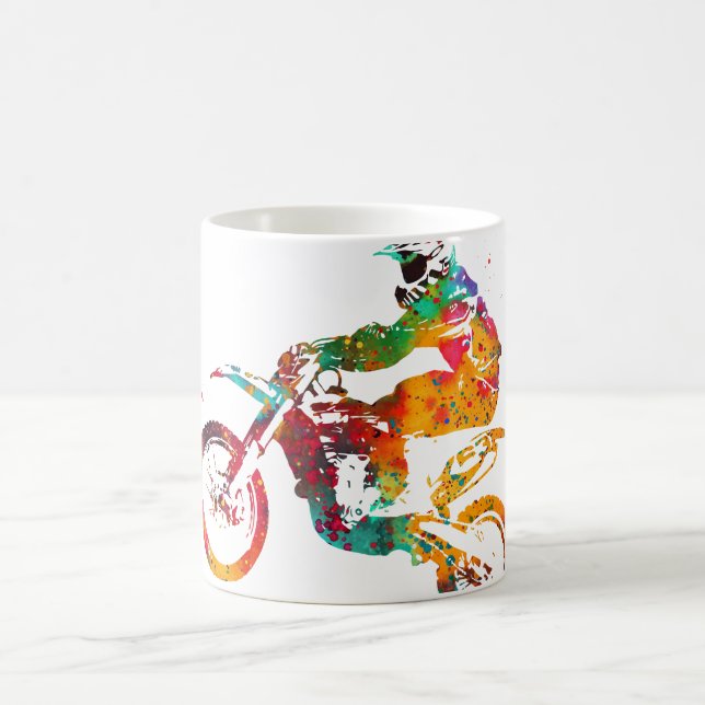 Caneca De Café Moto de Cross de Terra (Centro)