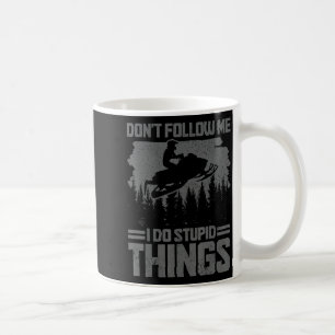Caneca De Café Moto de neve Não me siga Moto de neve engraçado
