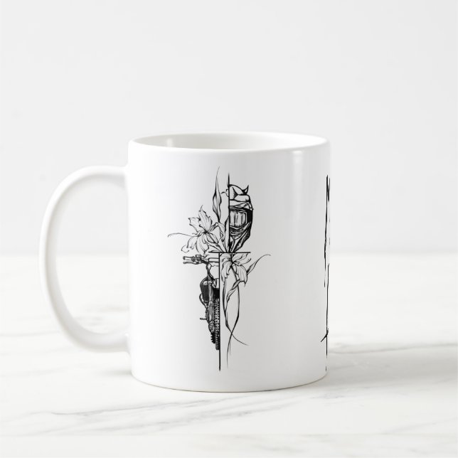 Caneca de Café Moto É Vida | Presente para Amante  (Esquerda)
