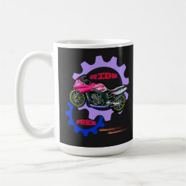 Caneca De Café Motobicicleta segura e livre