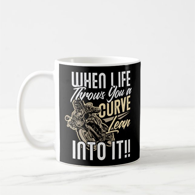 Caneca De Café Motocicleta Biker Biker Quote (Esquerda)