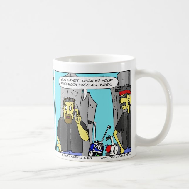 Caneca De Café Motociclistas prendidos (Direita)