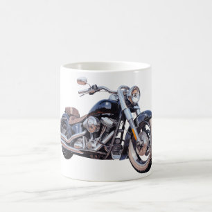 Caneca De Café Motociclo de aquarelas