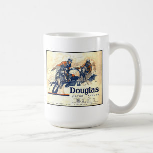 Caneca De Café Motociclos Douglas Vintage