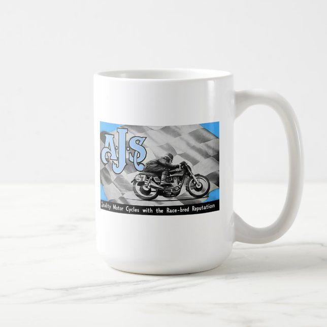 Caneca De Café Motociclos Vintage AJS (Direita)
