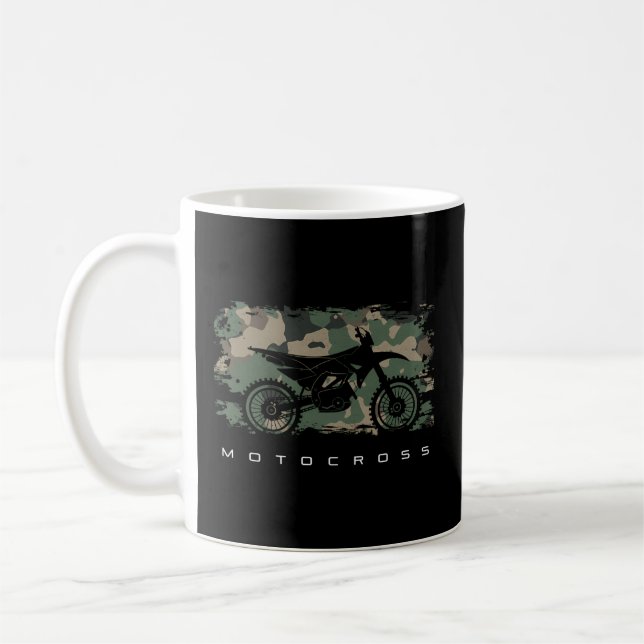 Caneca De Café Motocross Dirt Bike - Dirt Bike Motocross (Esquerda)