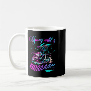 Caneca De Café Motocross Dirt Bike Girl 2Young Wild 2Brraaap 2Lam