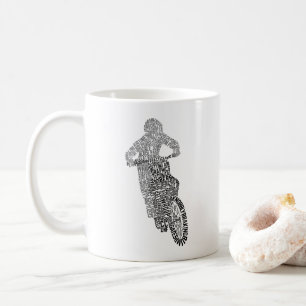 Caneca De Café Motocross Off Road Motorcycle Word Art