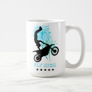 Caneca De Café Motocross Voar Alto