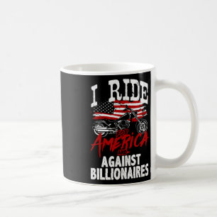 Caneca De Café Motoqueiro Anti-Trump Pró-Democracia Resiste Contr