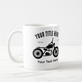 Caneca De Café Motorcycle Ride Speed and Freedom Design