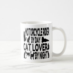 Caneca De Café Motorcycle Rider de Cat Lover