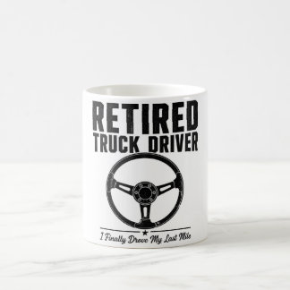 Caneca De Café Motorista de Caminhão Aposentado café - Finalmente