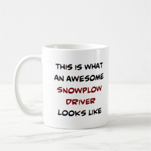Caneca De Café motorista de limpa-neve, incrível