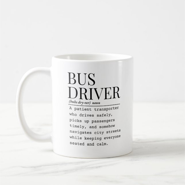 Caneca De Café Motorista de ônibus (Esquerda)