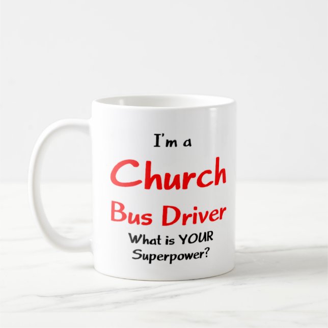 Caneca De Café motorista de ônibus, igreja (Esquerda)