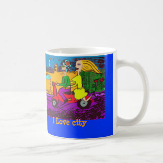Caneca De Café Motoristas Ciudad