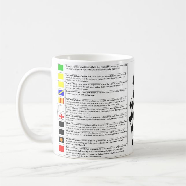 CANECA DE CAFÉ MOTORSPORT FLAGS - MUG (Esquerda)