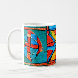 Caneca De Café Motoses, sinais e símbolos Berber Amazigh, abstrat