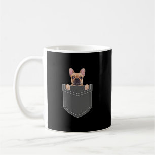 Caneca De Café Motosserras Buldogue Francês Na Minha Roupa De B