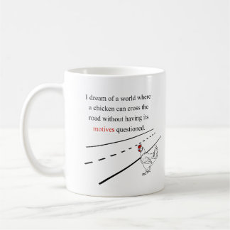 Caneca De Café Motriz da galinha questionados