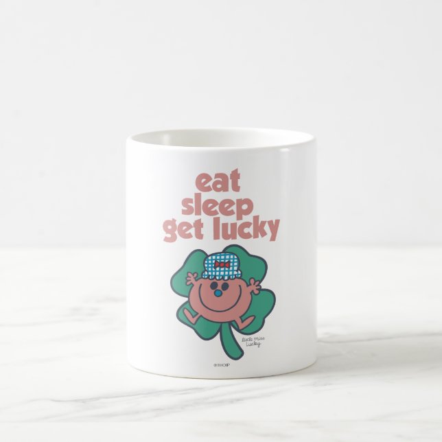 Caneca De Café Motto da Senhorita Lucky | Trevo verde (Centro)