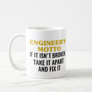 Caneca De Café Motto do engenheiro, se não estiver quebrado, sepa