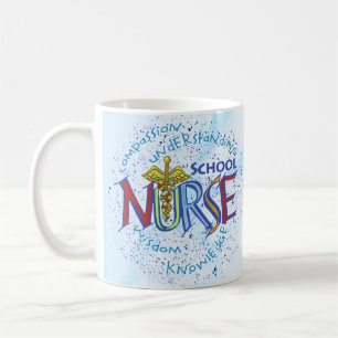 Caneca De Café Motto Enfermeiro da Escola