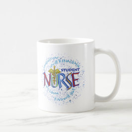 Caneca De Café Mottto Estudante de Enfermagem