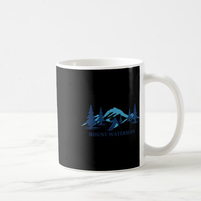 Caneca De Café Mount Waterman California Ski Resort Skiing Skier  (Direita)