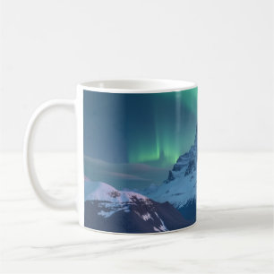Caneca De Café Mountain Aurora Borealis