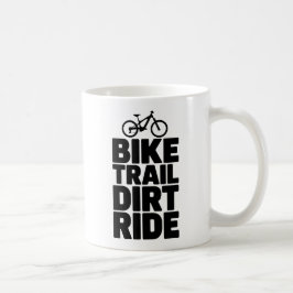 Caneca De Café Mountain Biker Silhouette Adventure Design