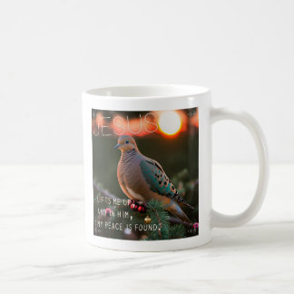Caneca De Café Mourning Dove & Jesus Me Levanta
