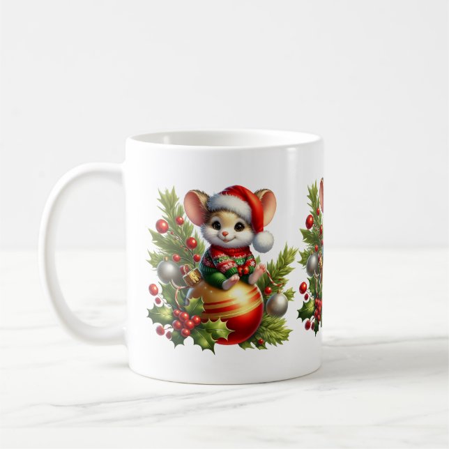 Caneca De Café Mouse de Natal Mug (Esquerda)