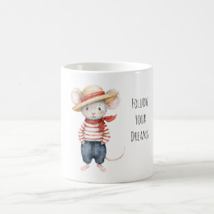 Caneca De Café Mouse Seguir seus Sonhos