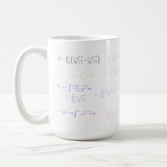 Caneca De Café Mousepad - formulação do pi (Esquerda)