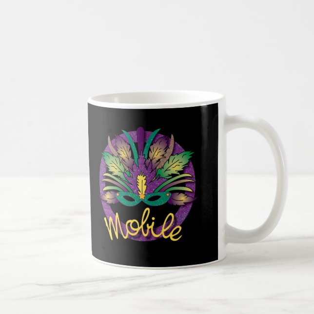 Caneca De Café Móvel Mardi Gras Mug (Direita)