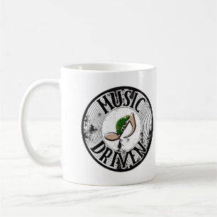 Caneca de café movida a música