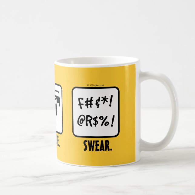 Caneca De Café Movimentação. Fila. Jure (Direita)