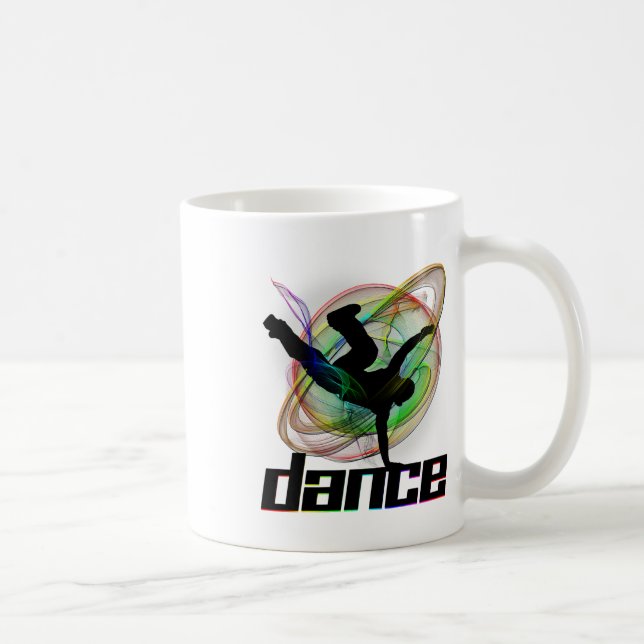 Caneca De Café Movimento Rápido de Dança da Rua Brevoando Gi (Direita)