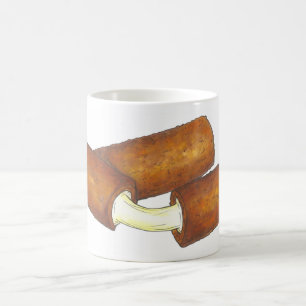 Caneca De Café Mozzarella Cheese Sticks Comida Foodie Mug